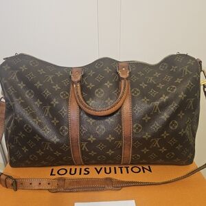 Louis Vuitton Keepall 45 Bandouliere Monogram Canvas Travel Duffel Bag